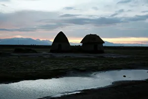 Huts are seen at the Chipaya community where ethnic group install first autonomous Huts are seen at the Chipaya community where ethnic group install first autonomous