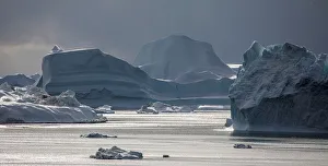 Icebergs are seen at the Disko Bay close to Ilulissat Icebergs are seen at the Disko Bay close to Ilulissat