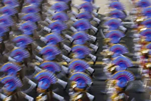 Indian soldiers march during a full dress rehearsal for the Republic Day parade in New Indian soldiers march during a full dress rehearsal for the Republic Day parade in New