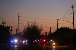Law enforcement personnel investigate an incident in Austin Law enforcement personnel investigate an incident in Austin