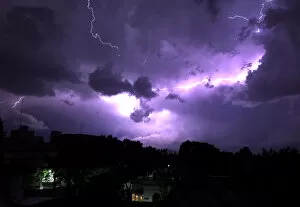 Weather Gallery: Lightning strikes over Chacarita neighborhood during a thunderstorm in Buenos Aires