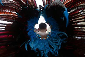 A man marches in the Gay Pride Parade in New York A man marches in the Gay Pride Parade in New York