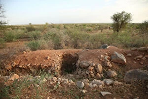 A military bunker is seen within Badme, territorial dispute town between Eritrea
