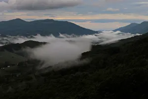 Mist hangs between mountains in Big Stone Gap, Virginia Mist hangs between mountains in Big Stone Gap, Virginia