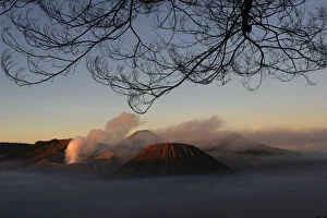 Indonesia Gallery: Mount Bromo, an active volcano, is seen from Ngadisari village in Indonesias East