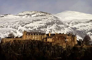 Images Dated 18th January 2005: The Ochil hills are seen covered in snow behind Stirling Castle in Scotland January 18, 2005