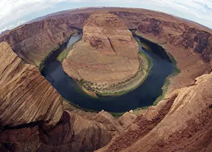 Overall view of Horse shoe canyon near Page, Arizona Overall view of Horse shoe canyon near Page, Arizona