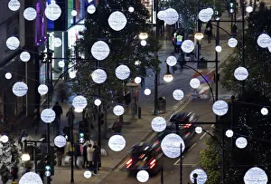 Oxford Street is illuminated after singer Cheryl Fernandez-Versini switched on the Oxford Street is illuminated after singer Cheryl Fernandez-Versini switched on the