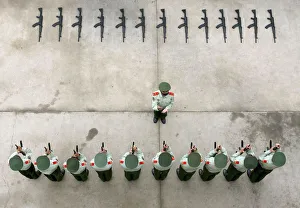 Paramilitary policemen of a national flag squad take part in a training session in Paramilitary policemen of a national flag squad take part in a training session in