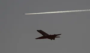 A passenger plane takes off from London Luton airport, Luton A passenger plane takes off from London Luton airport, Luton