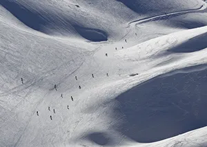 People ski at a ski resort in Faraya, Mount Lebanon People ski at a ski resort in Faraya, Mount Lebanon
