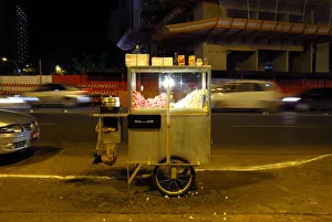 A popcorn stand is seen on a street in central Brasilia A popcorn stand is seen on a street in central Brasilia