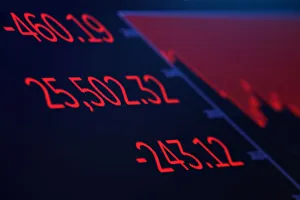 A screen displays the Dow Jones Industrial Average after the closing bell on the floor of A screen displays the Dow Jones Industrial Average after the closing bell on the floor of