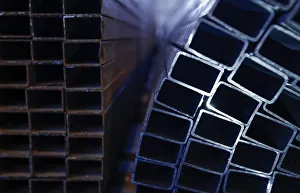 New Gallery: Steel profile pipes are pictured at the Ariel Metal steel trader warehouse in Podolsk