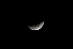 The super blue moon is seen during a lunar eclipse in Karachi The super blue moon is seen during a lunar eclipse in Karachi