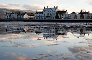 The town of Inveraray is reflected in Loch Fyne, Scotland The town of Inveraray is reflected in Loch Fyne, Scotland