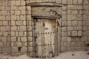 A traditional Moorish door is seen in Timbuktu