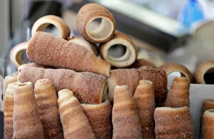 Tasty Gallery: Traditional Trdelnik sweet pastries are seen on a market in Prague