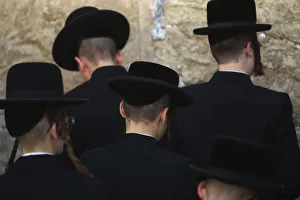 Ultra-Orthodox Jews take part in a morning prayer at the Western Wall in Jerusalems Old Ultra-Orthodox Jews take part in a morning prayer at the Western Wall in Jerusalems Old