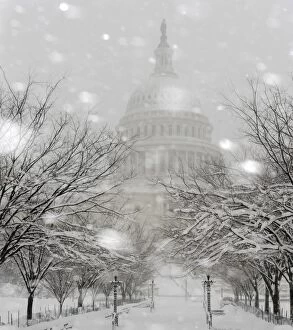 Images Dated 6th February 2010: U.S. Capitol Blizzard