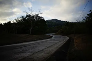 A view of the road leading to the mountains in Santo Domingo, Cuba A view of the road leading to the mountains in Santo Domingo, Cuba