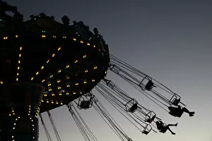 Images Dated 31st December 2016: Visitors enjoy a ride in an amusement park in Nicosia