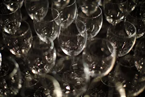 Wine glasses for guests are displayed at the Cushnie et Ochs Fall 2009 collection Wine glasses for guests are displayed at the Cushnie et Ochs Fall 2009 collection