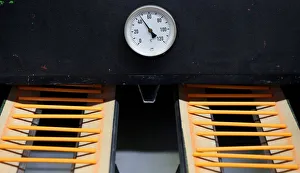 Wood-cased pencils are pictured in the drying oven during pencils production at Wood-cased pencils are pictured in the drying oven during pencils production at