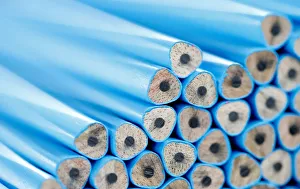 New Gallery: Wood-cased pencils are pictured during their production at Faber-Castell manufacturer in