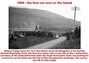 1904 - the first car race on the Island 1904 - the first car race on the Island