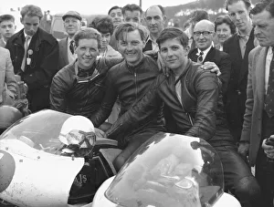 Alan Shepherd, Ron Langston and Phil Read 1961 350 Southern 100 Alan Shepherd, Ron Langston and Phil Read 1961 350 Southern 100