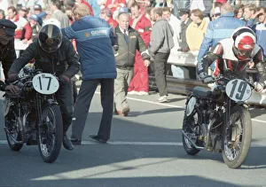 Albert Wiffen (Rudge) and John McMahon (Rudge) 1990 TT Parade Lap Albert Wiffen (Rudge) and John McMahon (Rudge) 1990 TT Parade Lap