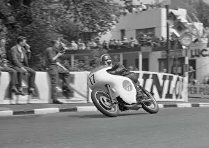 Images Dated 23rd July 2011: Arthur Wheeler at Quarter Bridge: 1962 Lightweight TT
