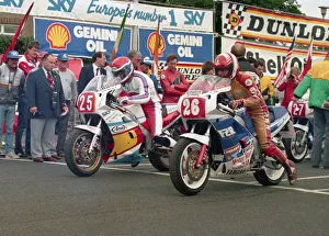Brian Raynor (Yamaha) and Eddie Roberts (Yamaha) 1988 Production A TT Brian Raynor (Yamaha) and Eddie Roberts (Yamaha) 1988 Production A TT
