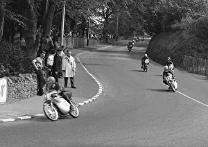 Chris Goosen (Derbi) and Trevor Fearns (Honda) 1967 50cc TT Chris Goosen (Derbi) and Trevor Fearns (Honda) 1967 50cc TT