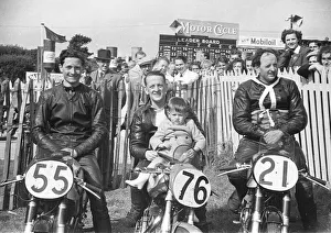 Dave Bennett (Norton) Don Crossley (Norton) and Denis Parkinson (Norton Dave Bennett (Norton) Don Crossley (Norton) and Denis Parkinson (Norton