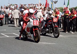 Derrick Bates (Honda) and Manfred Stengl (Honda) 1984 Production TT Derrick Bates (Honda) and Manfred Stengl (Honda) 1984 Production TT