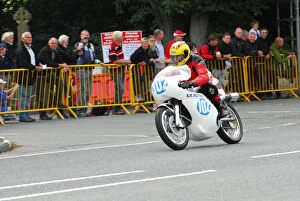 Images Dated 26th August 2013: Eric Ammann (Seeley 7R) 2013 Classic TT Lap of Honour