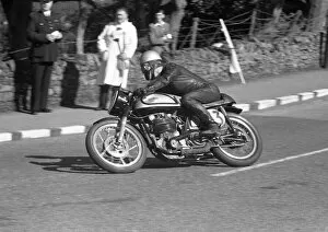 Images Dated 25th January 2018: Ernie Washer (Norton) 1958 Senior Manx Grand Prix