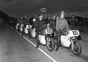Ernie Wooder (Matchless) & Keith Gawler (Norton) 1962 Senior Manx Grand Prix practice Ernie Wooder (Matchless) & Keith Gawler (Norton) 1962 Senior Manx Grand Prix practice