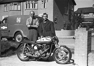 Francis Beart and Ken James (Norton) 1952 Manx Grand Prix Francis Beart and Ken James (Norton) 1952 Manx Grand Prix