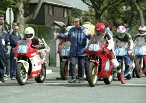 Garry Bennett (Honda & David Lloyd (Ducati) 1992 Junior Manx Grand Prix Garry Bennett (Honda & David Lloyd (Ducati) 1992 Junior Manx Grand Prix