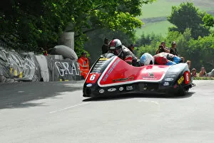Images Dated 2nd June 2012: Gary Bryan & Jamie Winn (Baker Honda) 2012 Sidecar TT