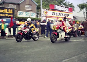 Gary Tate (Yamaha) and John Caffrey (Yamaha) 1987 Senior TT Gary Tate (Yamaha) and John Caffrey (Yamaha) 1987 Senior TT
