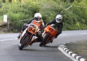 Gordon Clark (Yamaha) and Adrian Skaife (Honda) 2022 Pre TT Classic Gordon Clark (Yamaha) and Adrian Skaife (Honda) 2022 Pre TT Classic