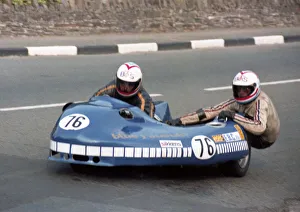John Mulcahy & Robert Averill (Blue J Suzuki) 1982 Sidecar TT John Mulcahy & Robert Averill (Blue J Suzuki) 1982 Sidecar TT