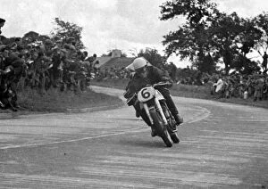 Images Dated 7th July 2019: Johnny Lockett (Norton) 1950 Senior Ulster Grand Prix