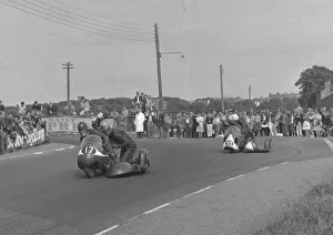 K G Johnson & T W Glover (Triumph) and Trevor Tombs & K G Johnson & T W Glover (Triumph) and Trevor Tombs &