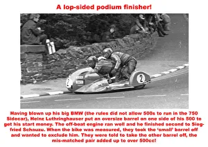 A lop-sided podium finisher! A lop-sided podium finisher!