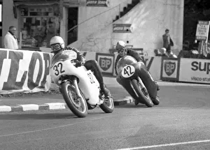 Michael Tooze (Norton) and Nigel Warren (Matchless) 1966 Senior Manx Grand Prix Michael Tooze (Norton) and Nigel Warren (Matchless) 1966 Senior Manx Grand Prix